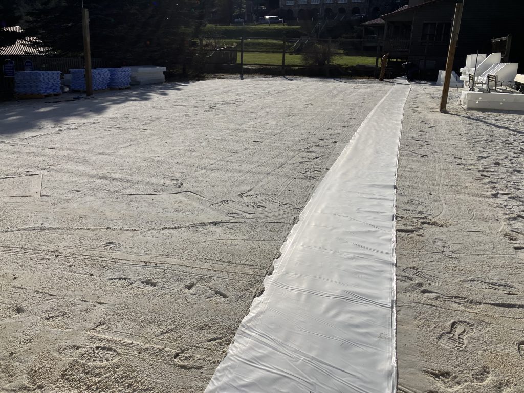 add 6mill plastic barrier sheet