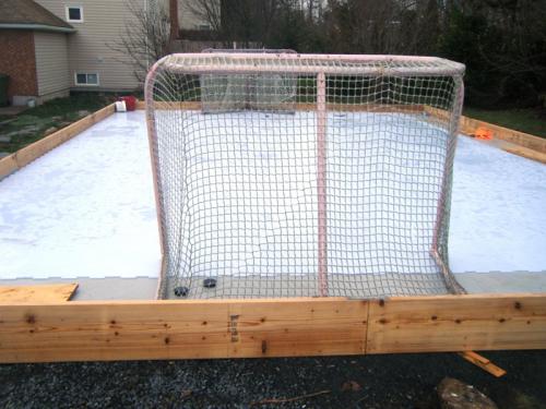 outdoor home synthetic ice rink