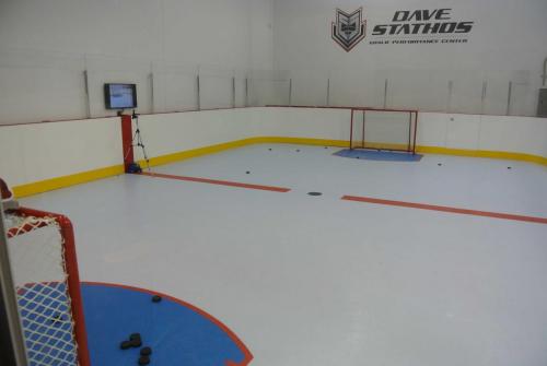 synthetic ice goalie training rink