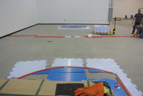 Installing Synthetic Ice